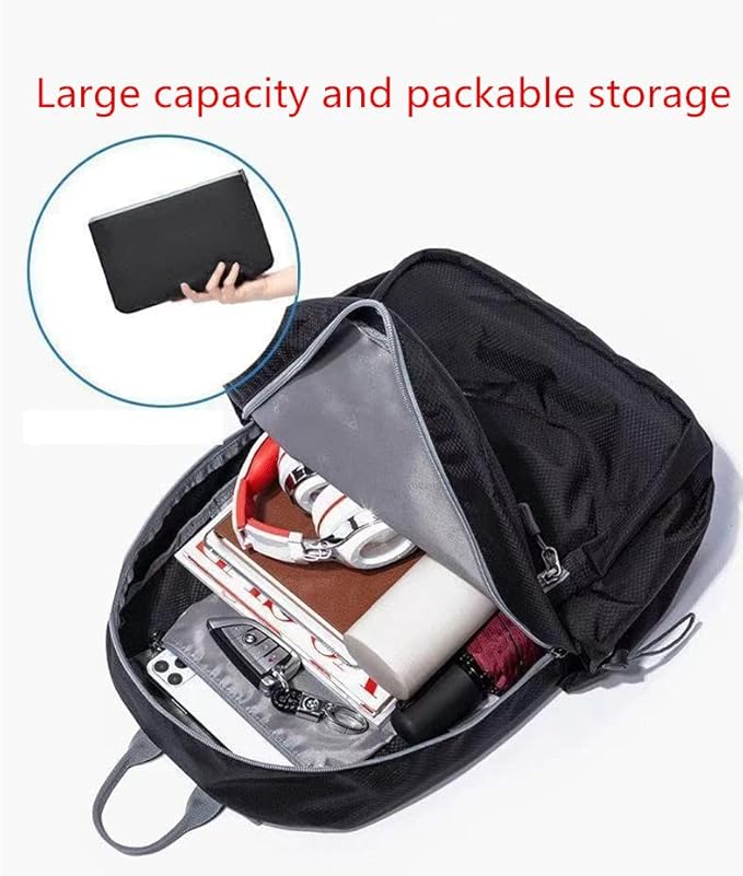 Geboldil Men's and women's waterproof backpack traveling backpack fuchsia - Image 3