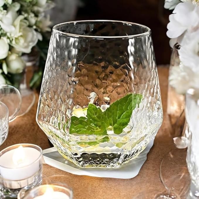 Oojami 40 count Diamond Unbreakable Stemless Plastic Wine Champagne Whiskey - Image 4