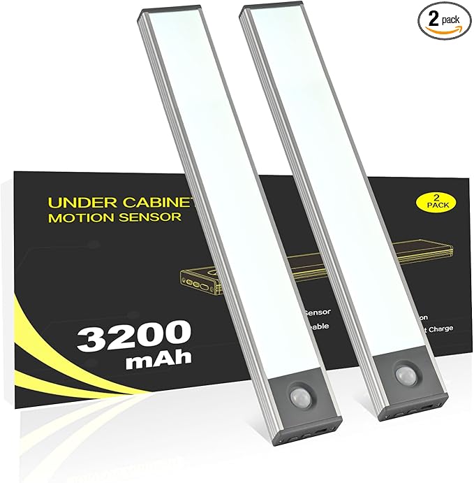 Under Cabinet Lighting, 3200mAh Wireless Motion Sensor Light Indoor, 180lm by FLAMWILD
