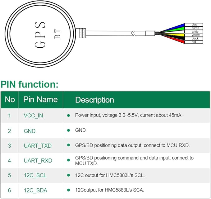 Deegoo-FPV GPS Compass Module+ NEO-M8N+ GPS BDS Module Precision APM Drone - Image 5