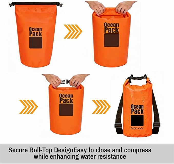 Waterproof Backpack Roll Top Dry Bag Set of 3 – PVC Dry Bags Waterproof - Image 7