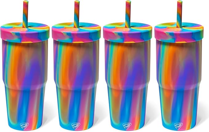 Silipint: 32oz Silicone Straw Tumbler, Unbreakable, Dishwasher Safe by Silipint