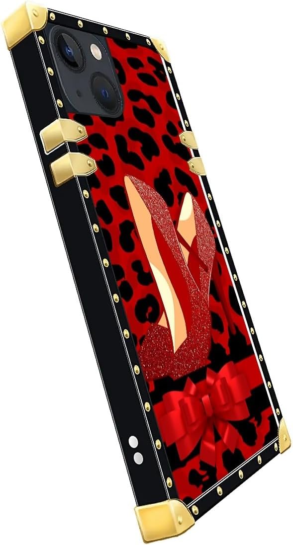 Compatible with iPhone 15 Case, Elegant High Heels Luxury Golden Decoration - Image 4