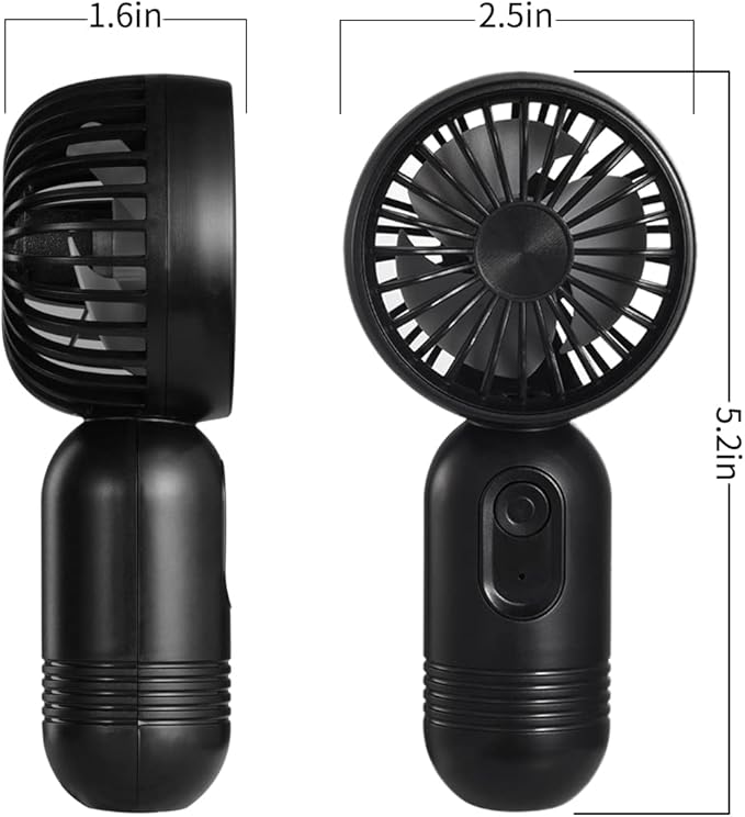 VanSmaGo Portable Mini 2-pack Handheld Personal Small Fan - Image 6