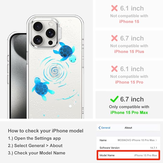 MOSNOVO Case for iPhone 15 Pro Max - Image 2