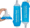 2Pcs 500ml Soft Flask, TPU Collapsible Soft Water Bottle by Unknown