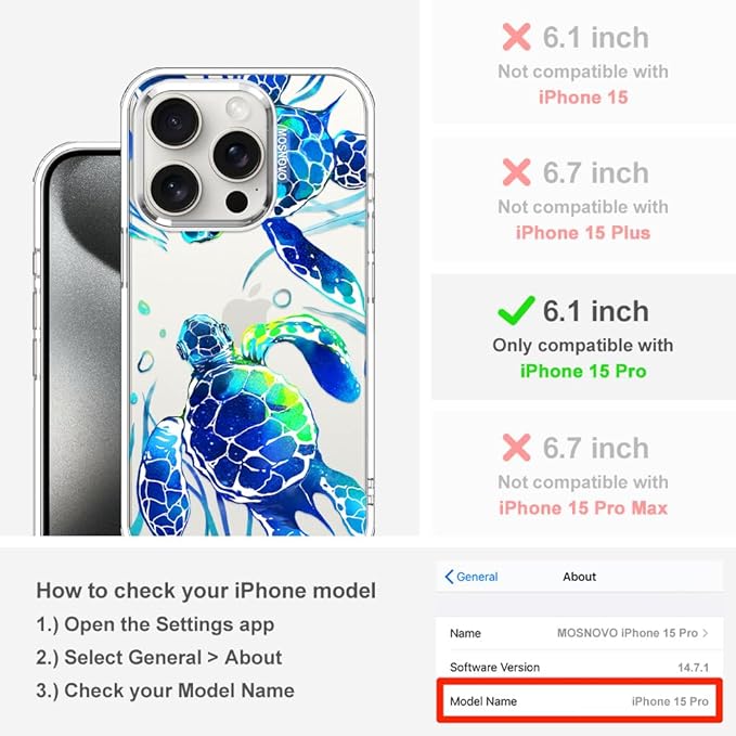 MOSNOVO Case for iPhone 15 Pro - Image 2