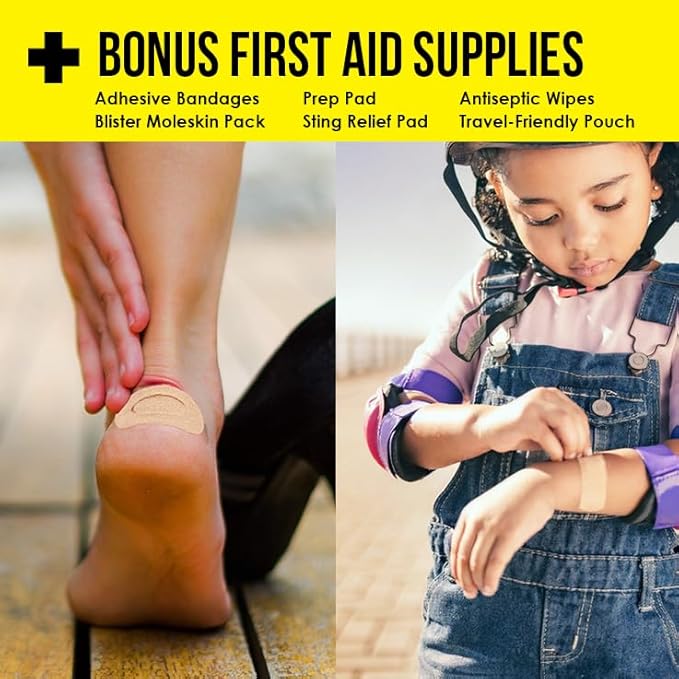 EVERLIT CARE Travel Essential Medicine First Aid Kit I Bonus Medical Supplies I - Image 4