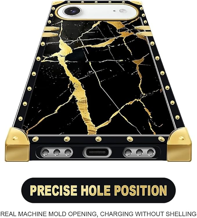 for iPhone 17 Air Case Luxury Golden Decoration - Image 5