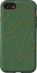 Backcountry Topo Guide Orange Lines Topographical Map Case by Unknown