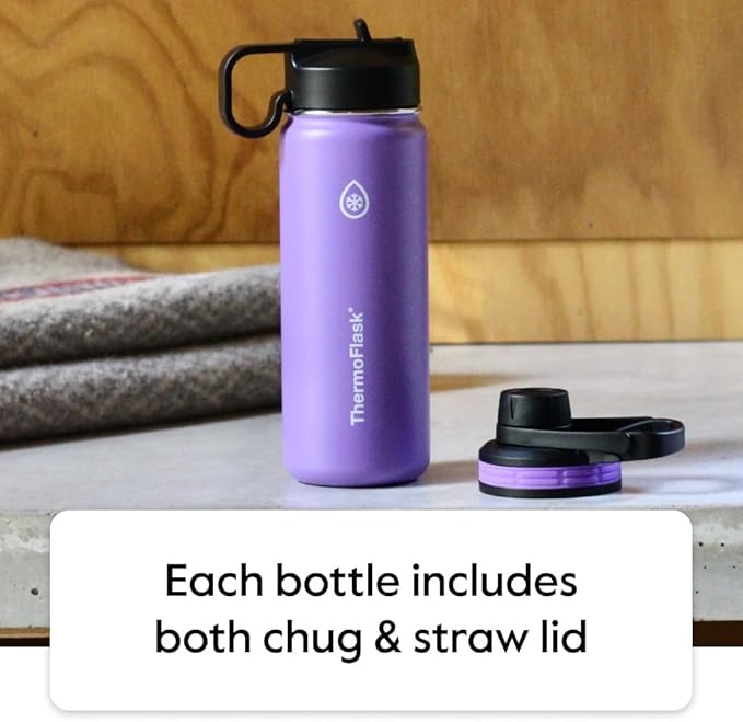 ThermoFlask 18 oz Double Wall Vacuum Insulated Stainless Steel Water Bottle - Image 3