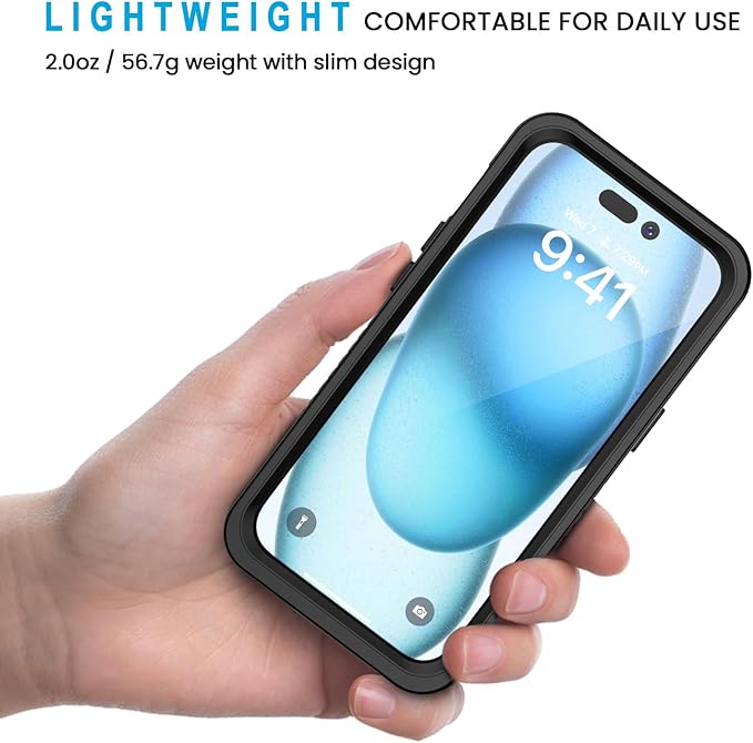 Lanhiem for iPhone 15 Case, IP68 Waterproof Dustproof Shockproof for iPhone 15 - Image 4