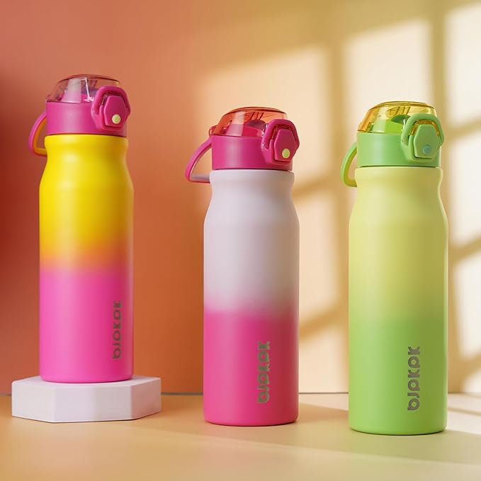BJPKPK Water Bottle with Straw 25oz Insulated Water Bottles Reusable Stainless - Image 6