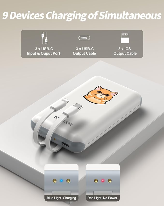 GOODaaa Portable Charger, 3 Outputs 1 Inputs Family Power Hub - Image 6