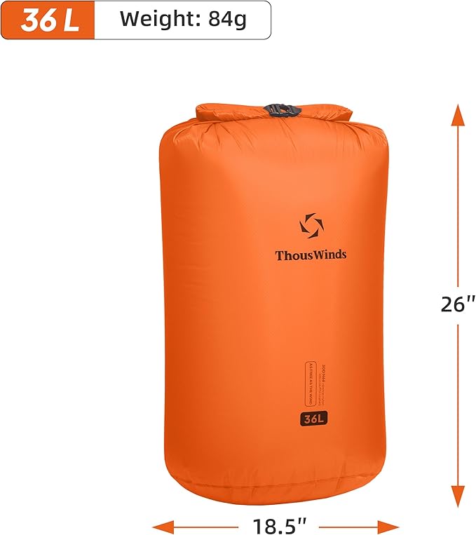 Thous Winds Waterproof Dry Bag - 36L Large Capacity Roll Top Waterproof Dry - Image 7