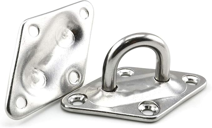 heyous 2 Set M8 Suspension Ceiling Wall Mount U Hook Anchor Hanger Stainless - Image 2
