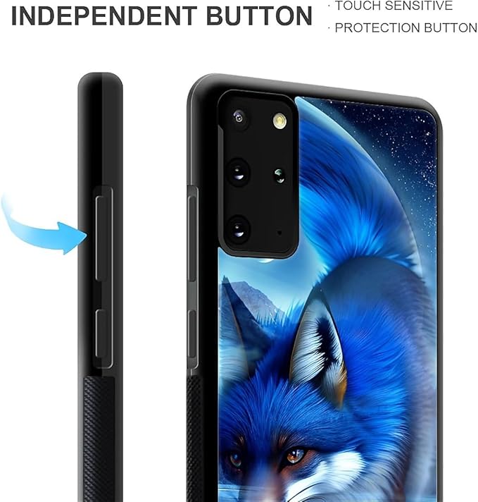 for Samsung Galaxy S20 Plus Case, Snowy Mountain Fox Lake Pattern Graphic - Image 3