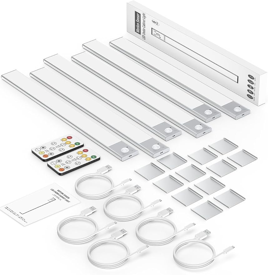 16" Ultra-Thin Under Cabinet Lighting Wireless, Aluminum Alloy Under Counter - Image 7