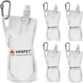 VANPET 1L Hiking Collapsible Water Bottles, 33OZ BPA-Free Plastic Flasks by VANPET