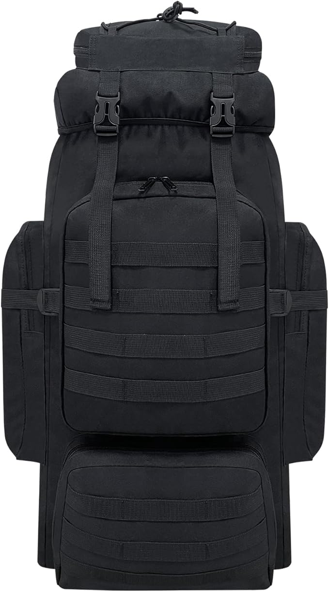 80L Hiking Backpack Men Camping Backpack, Waterproof MOLLE Military Tactical by Vaupan