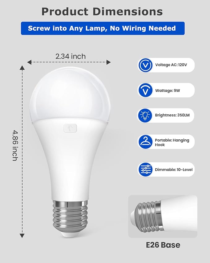 KINDEEP Rechargeable Light Bulbs - Image 8