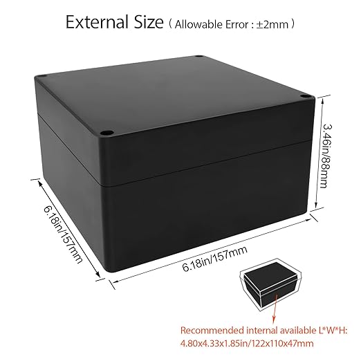 LeMotech Electrical Box ABS Plastic Project Box IP65 Waterproof Junction Box - Image 2
