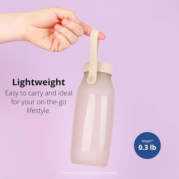 BLUE GINKGO Collapsible Water Bottle – Lightweight, Foldable Silicone Bottles - Image 4