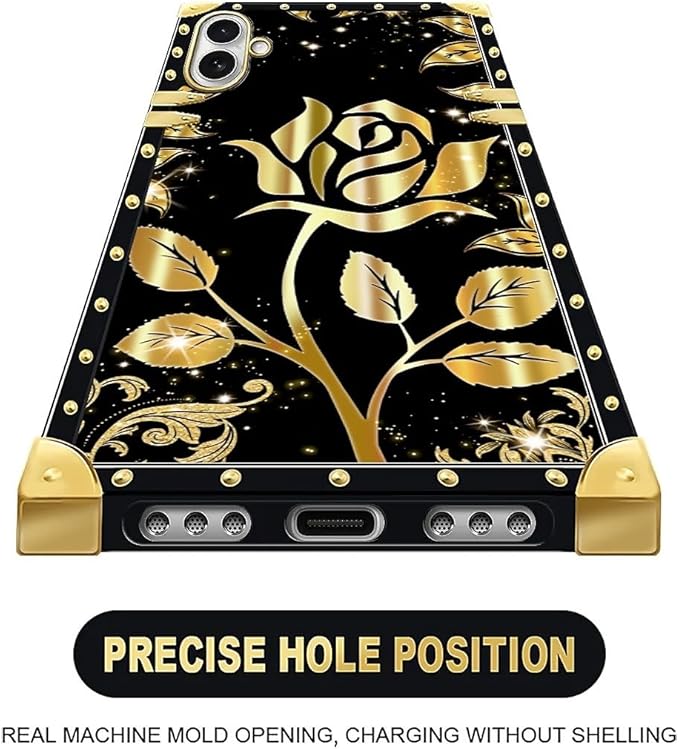 for iPhone 17 Case Luxury Golden Decoration - Image 5