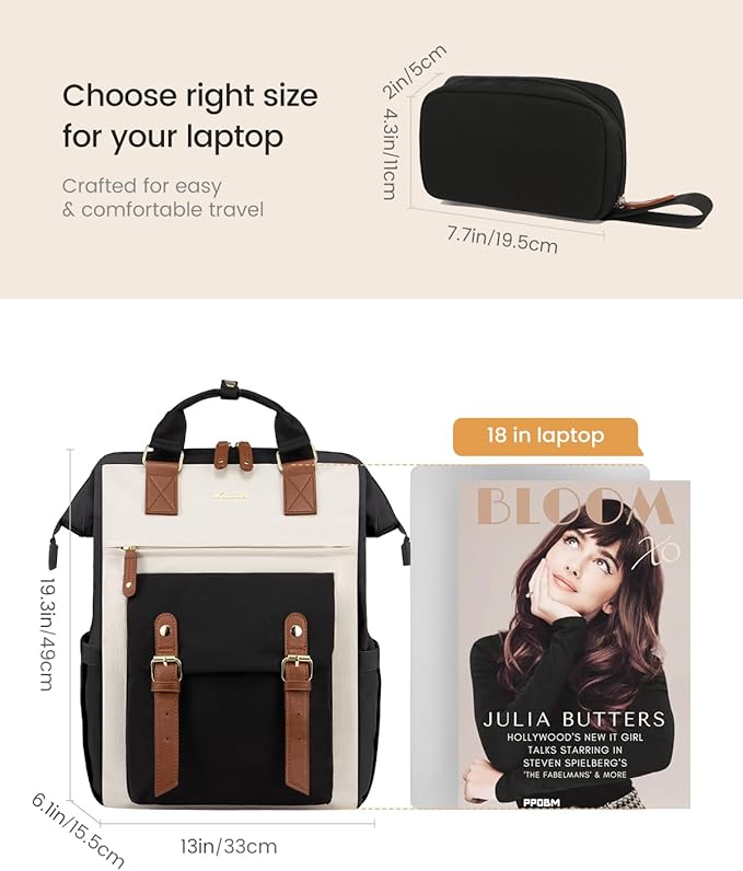 LOVEVOOK Extra Large Travel Laptop Backpack - Image 4