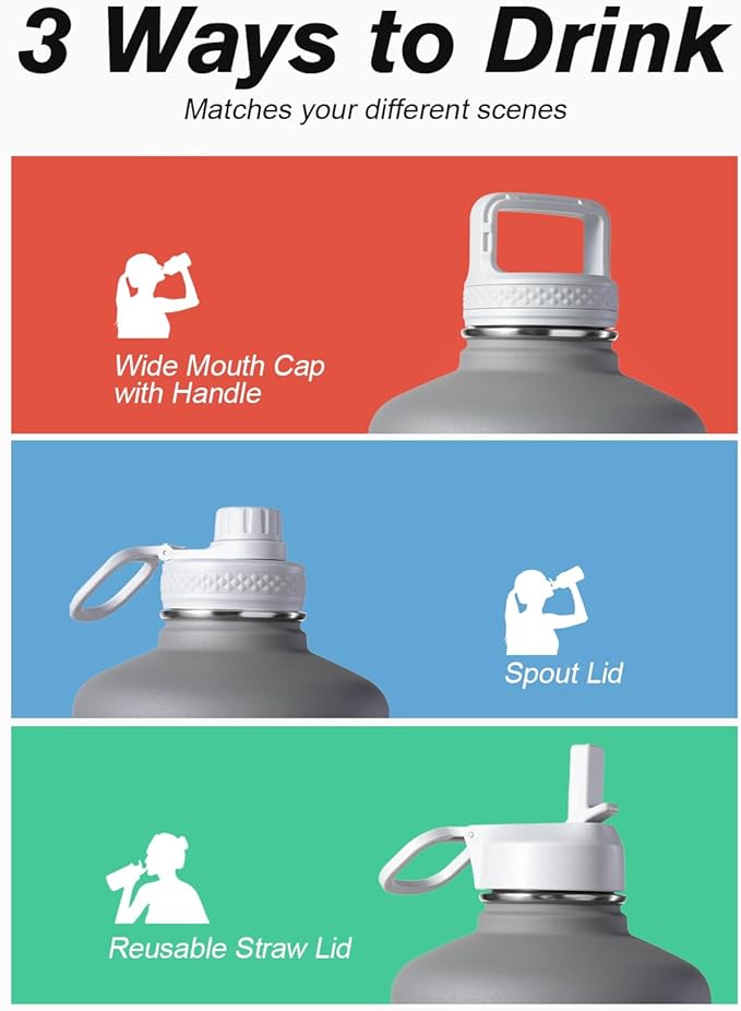 Coolflask 128 oz Gallon Water Bottle Insulated - Image 5