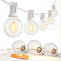 SUNSGNE 25FT G40 LED White Outdoor String Lights by SUNSGNE