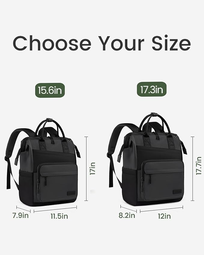 LOVEVOOK Laptop Backpack for Women, 17 Inch Travel Backpack for Work College - Image 8