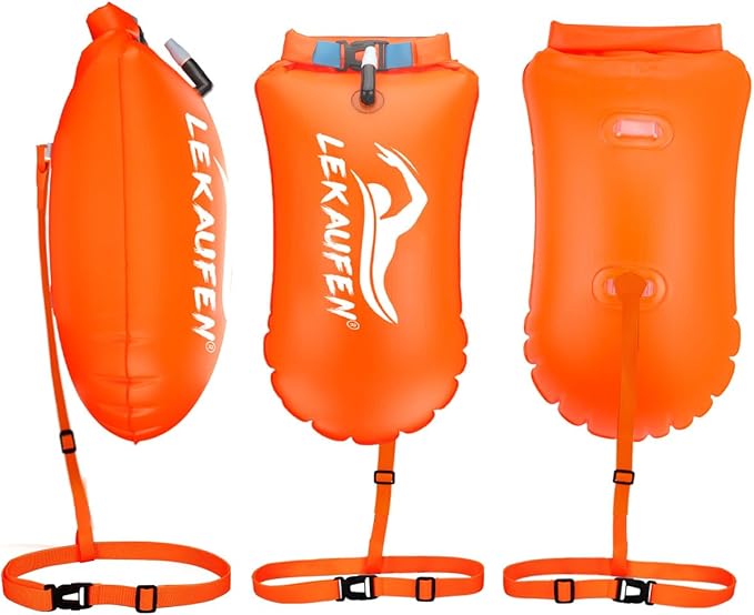 Swim Buoy for Open Water, 20L Swim Safety Float Waterproof Dry Bag for Swimmers - Image 4