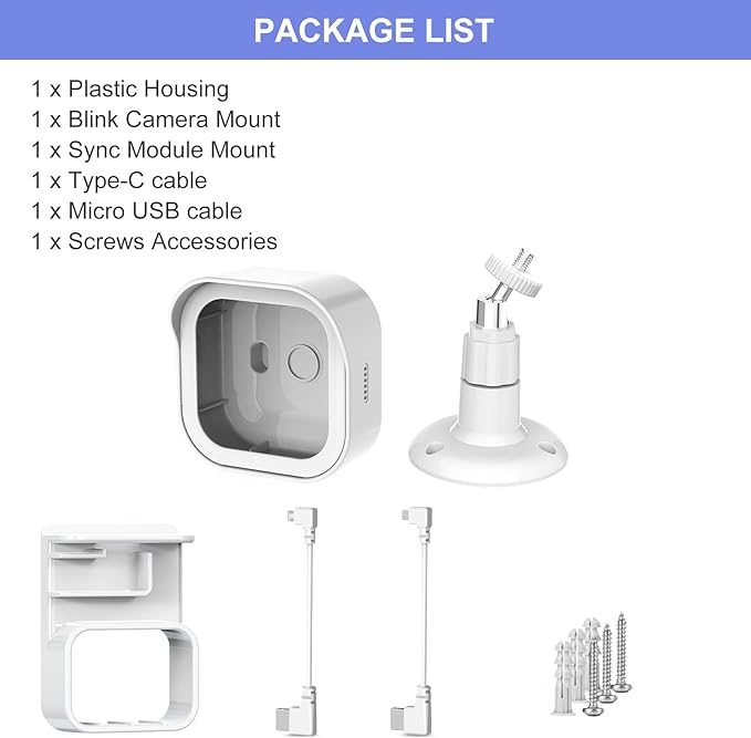 Blink Outdoor 4 Wall Mount, Weatherproof Protective Cover and 360 Degree - Image 9
