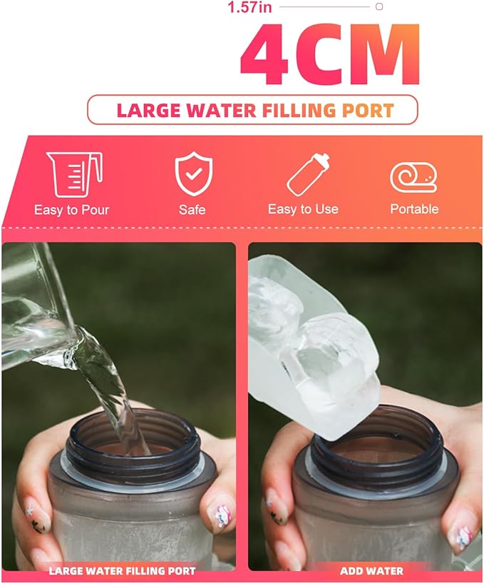 WRELS Collapsible Soft Flask Water Bottle - Image 3