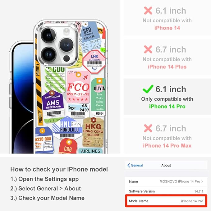 MOSNOVO Case for iPhone 14 Pro - Image 2