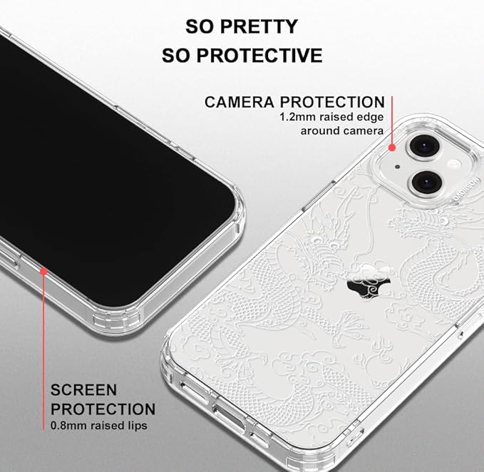 MOSNOVO for iPhone 13/14 Case | Military Grade 6.6ft Drop Tested | Clear - Image 5