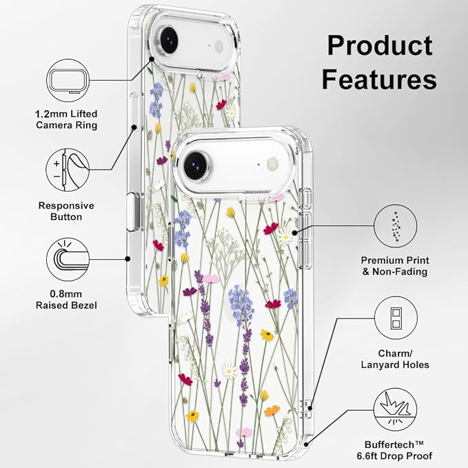 MOSNOVO for iPhone Air Case | Military Grade 6.6ft Drop Tested | Camera Control - Image 7