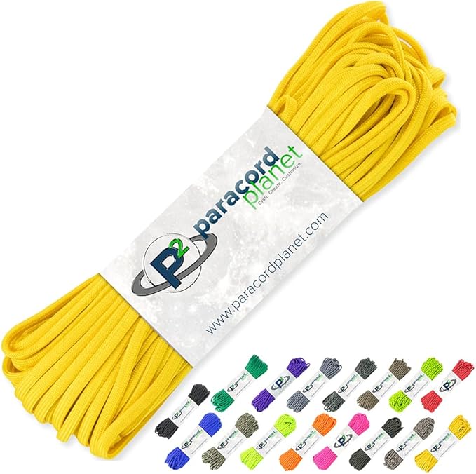 Paracord Planet 100' Hanks Parachute 550 Cord Type III 7 Strand Paracord Top 40 by ParacordPlanet