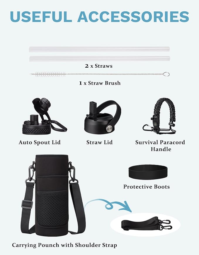 BENZZO Insulated Water Bottle 40oz - Image 7
