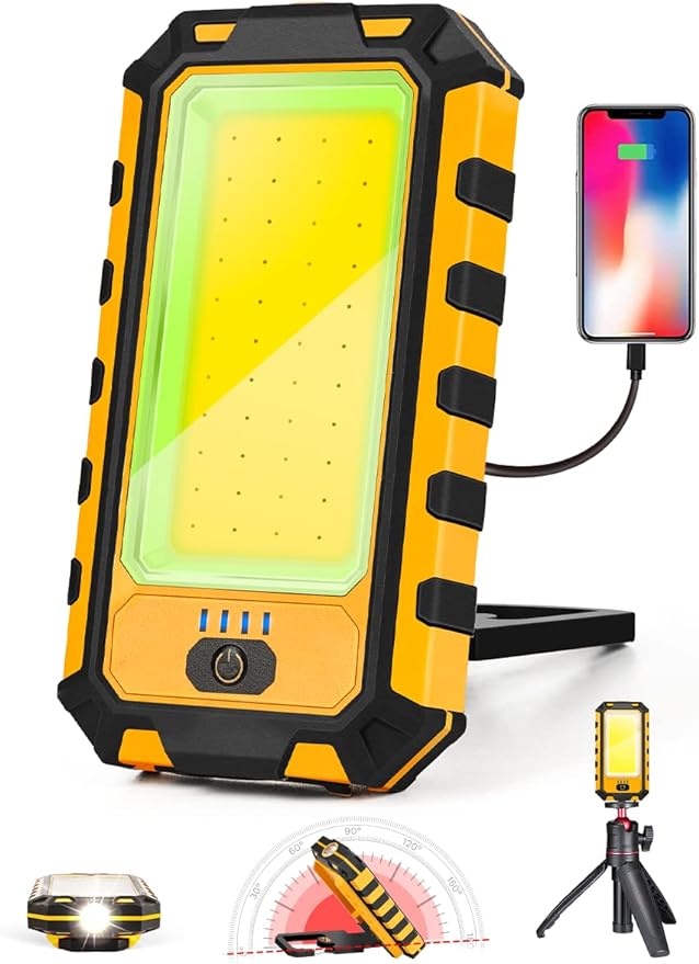 innofox LED Rechargeable Magnetic Work Light 1500Lumens, Hanging Hook 4 by innofoxlightseveryspaceinsideandout