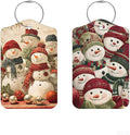 2 Pack Cute Snowman Luggage Tags by Cmialusie