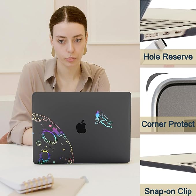 Hard Case for New MacBook Air 13 inch M2 M3 M4 2022 2024 2025 Release, 13.6" - Image 3