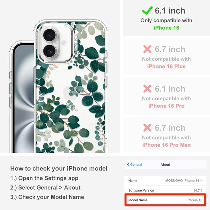 MOSNOVO Case for iPhone 16 - Image 2