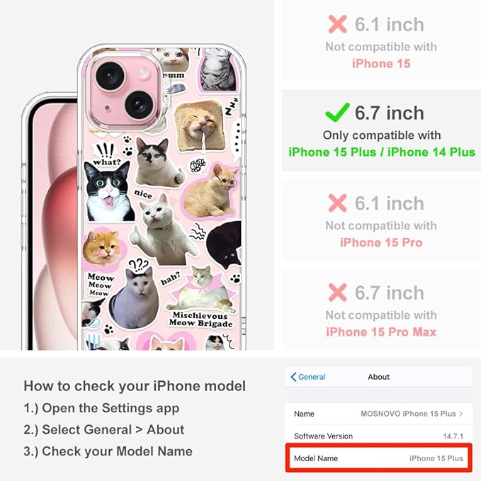 MOSNOVO Case for iPhone 15 Plus - Image 2