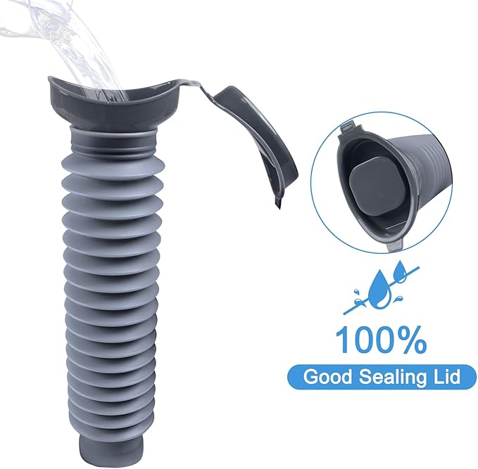 Pee Bottles for Men, Portable Urinal for Men, Collapsible Urine Bottle 750ML - Image 8