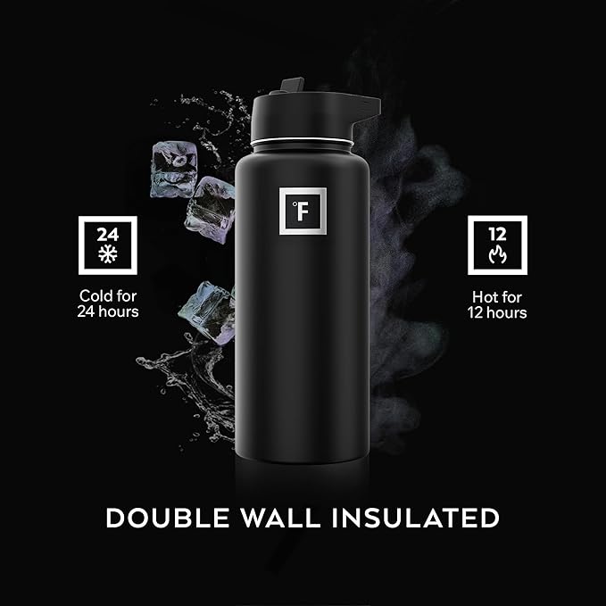 IRON °FLASK Camping & Hiking Hydration Flask - 32 oz Sky - Image 4