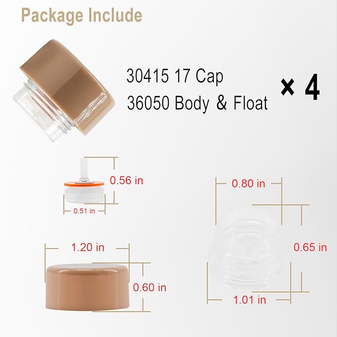 RK-17VB Vacuum Breaker Float Kit, Anti-Siphon Wall Faucet Repair Kit, Anti - Image 6