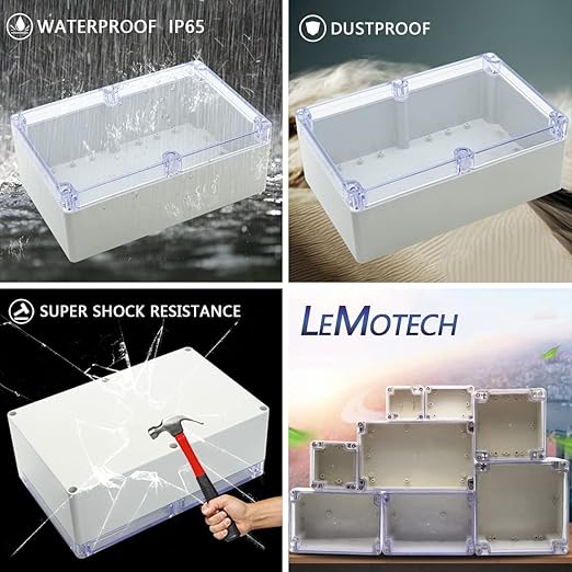 LeMotech ABS Plastic Junction Box Dustproof Waterproof IP65 Electrical - Image 7