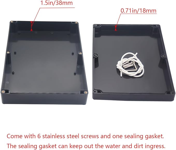Project Box ABS Black Electrical Boxes IP65 Outdoor Waterproof Box Electronic - Image 4